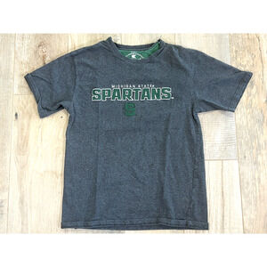 Michigan State Spartans MSU Embroidered T Shirt Large
